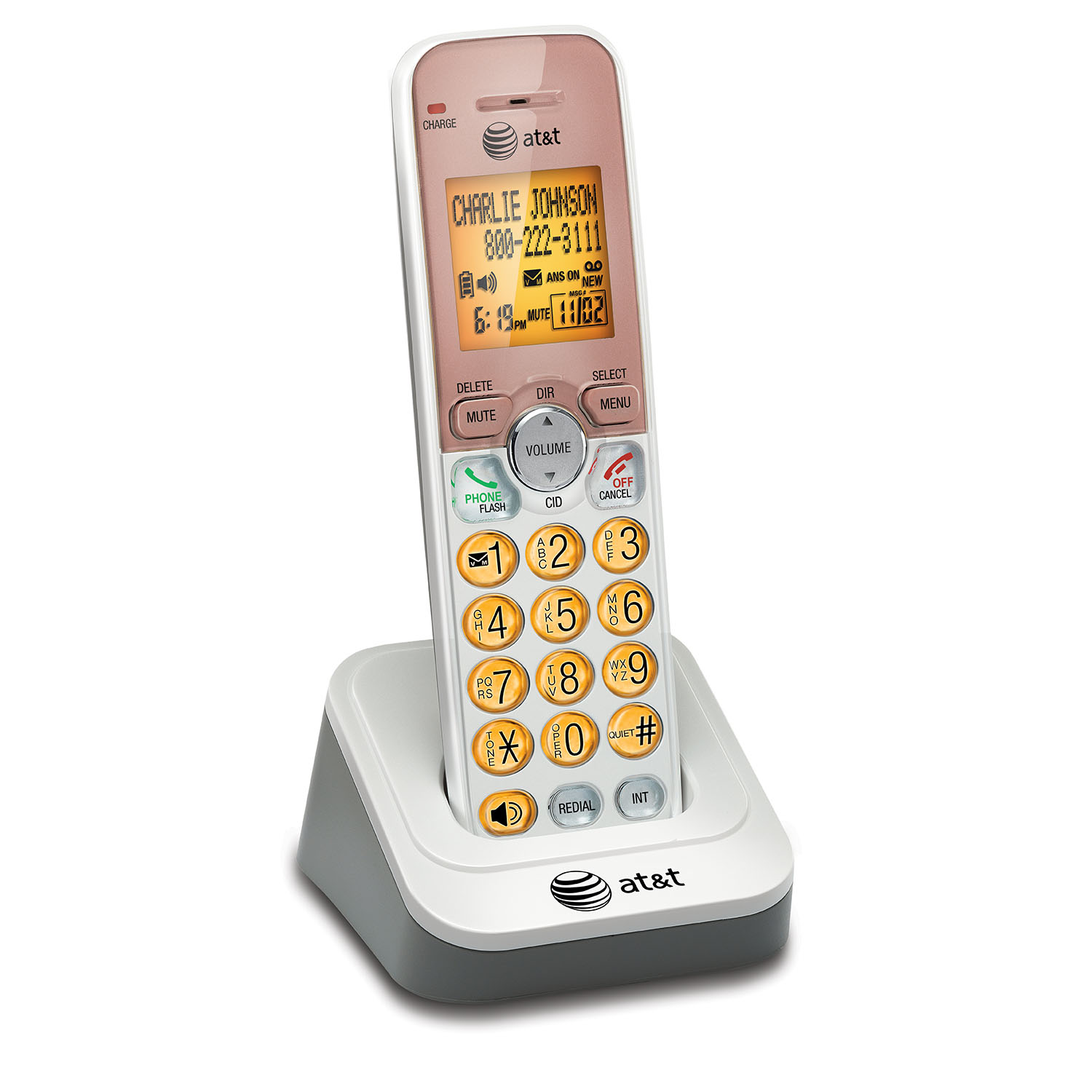 5 handset cordless answering system with caller ID/call waiting - view 8